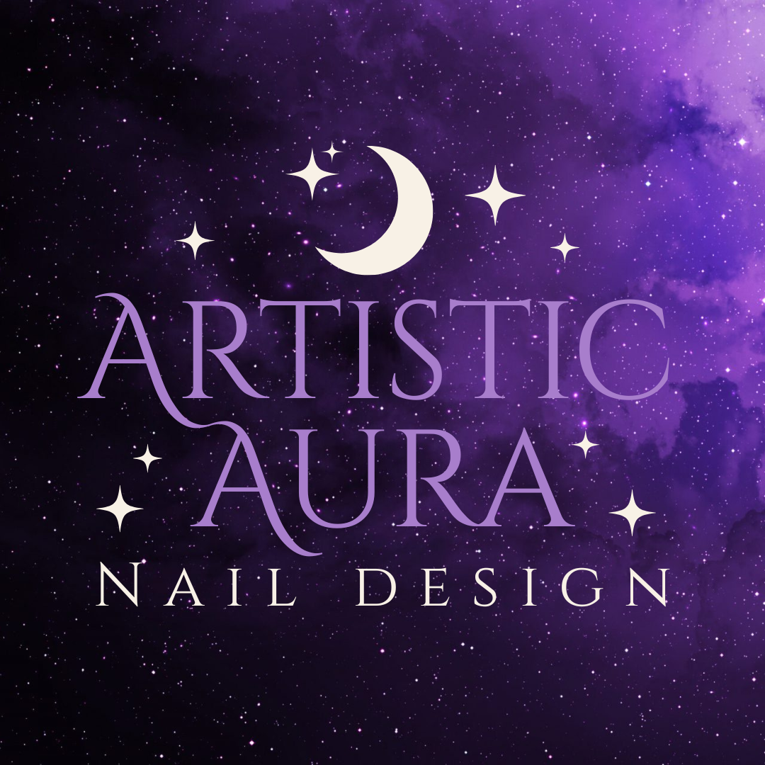 Artistic Aura Nail Design
